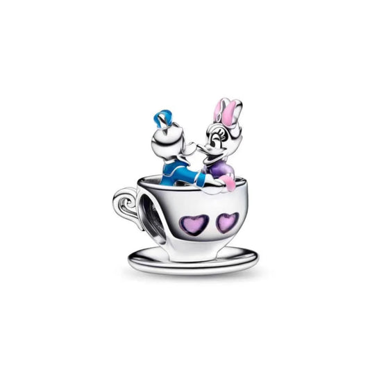 Donald and Daisy Teacup Character Charm